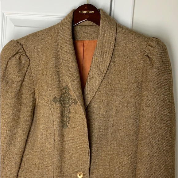 Vintage Wool blended single button jacket - Picture 2 of 6